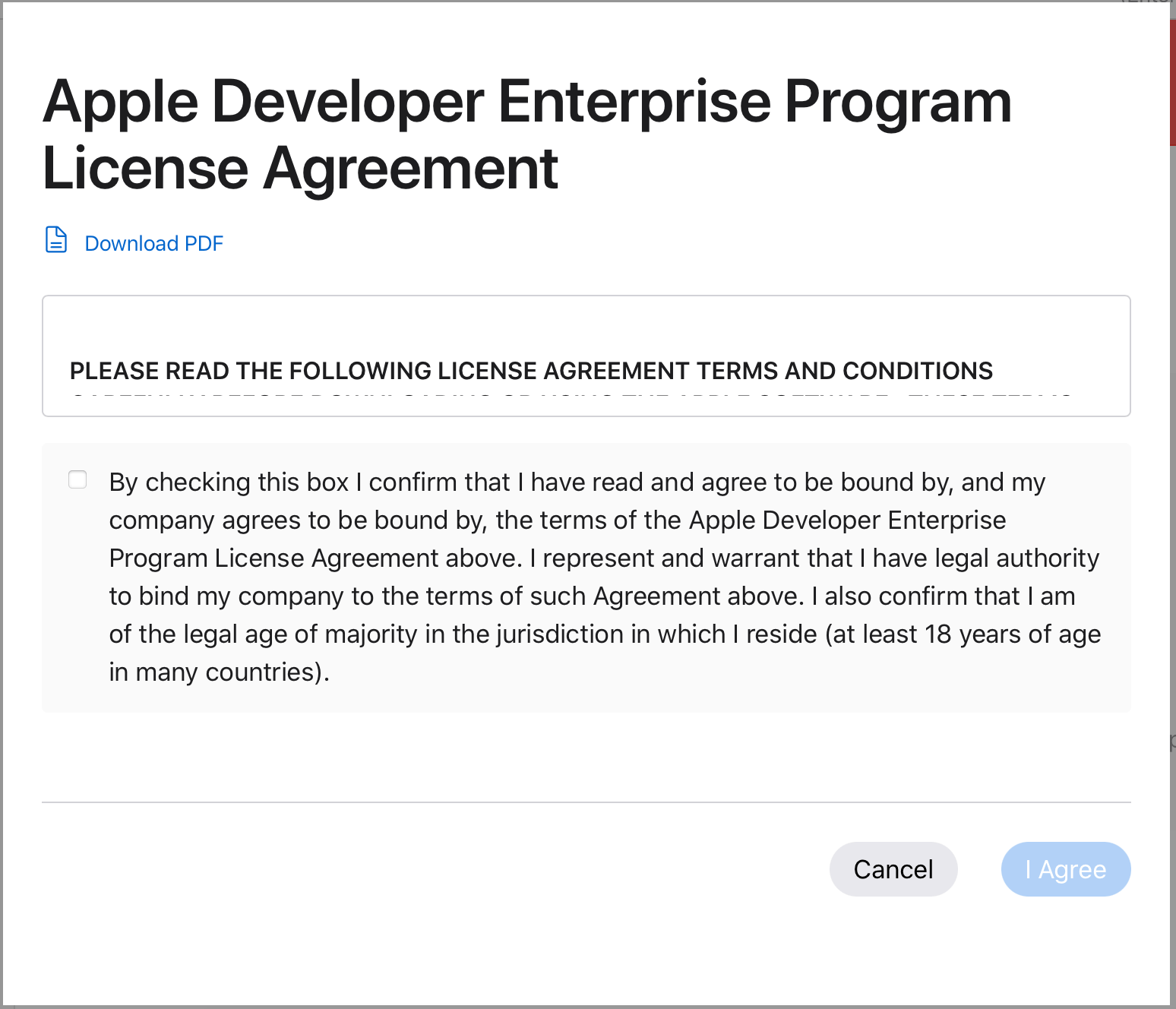 Apple Developer Enterprise Program